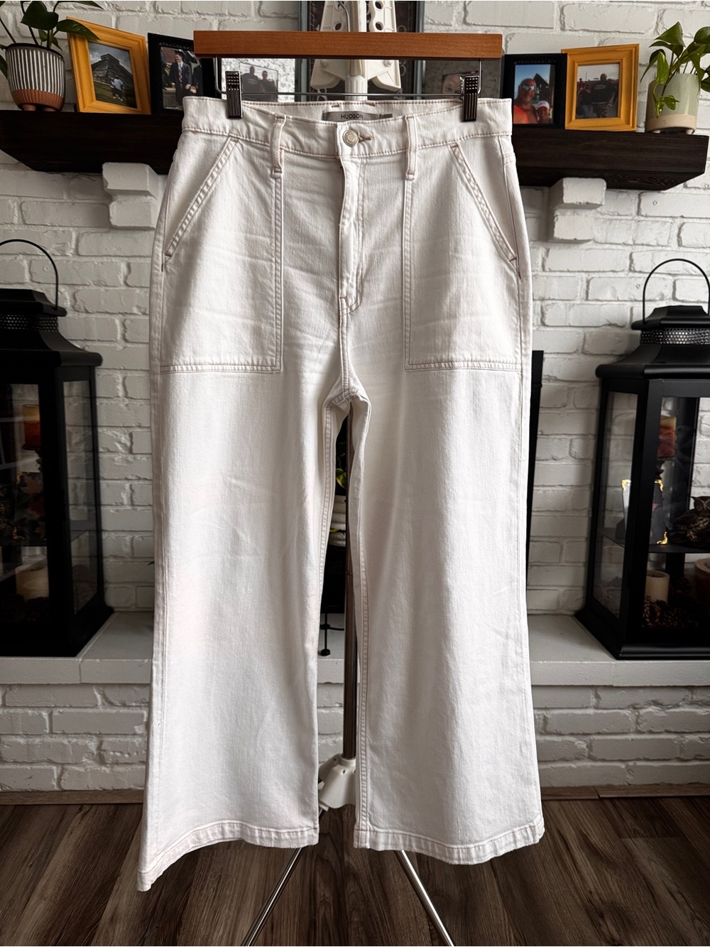 Hudson Jeans Jodie Cropped Wide Leg Jeans Size 28